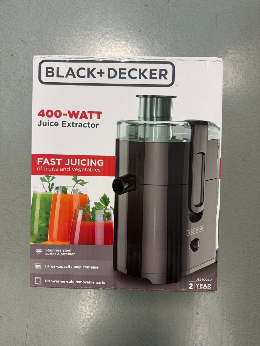 Black & Decker 400-Watt Fast Acting Juice Extractor